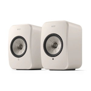 KEF LSX II LT Stone White - Aktywne kolumny podstawkowe z Wi-Fi i BT