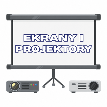 ekran i dwa projektory poniżej