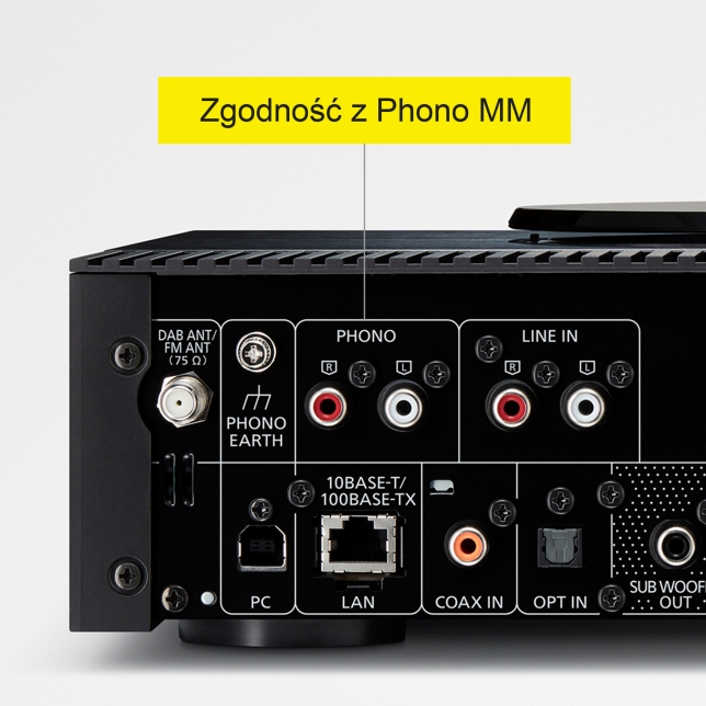 Technics SA-C600 - Wbudowany korektor gramofonowy zgodny z wkładkami MM